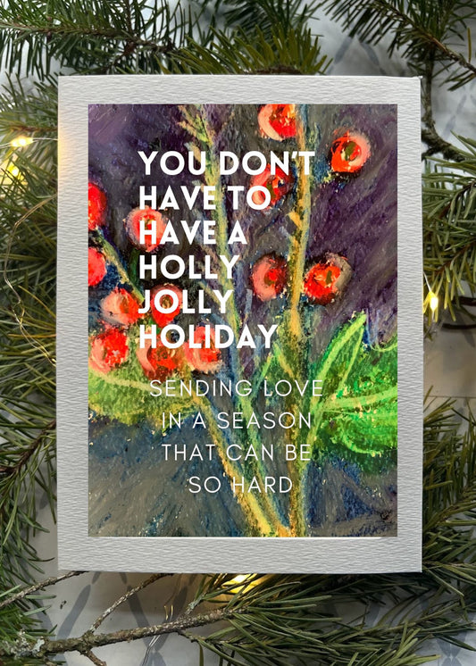 Holiday card after loss